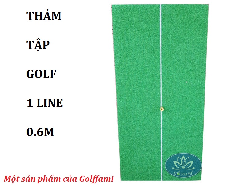 Thảm tập golf 1 line 0.6m