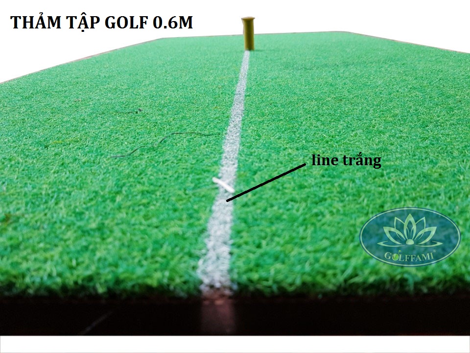 Thảm tập golf 1 line 0.6m