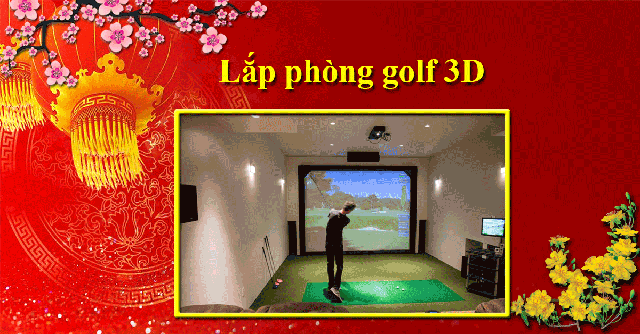 Tri ân khách hàng khi lắp phòng golf 3D